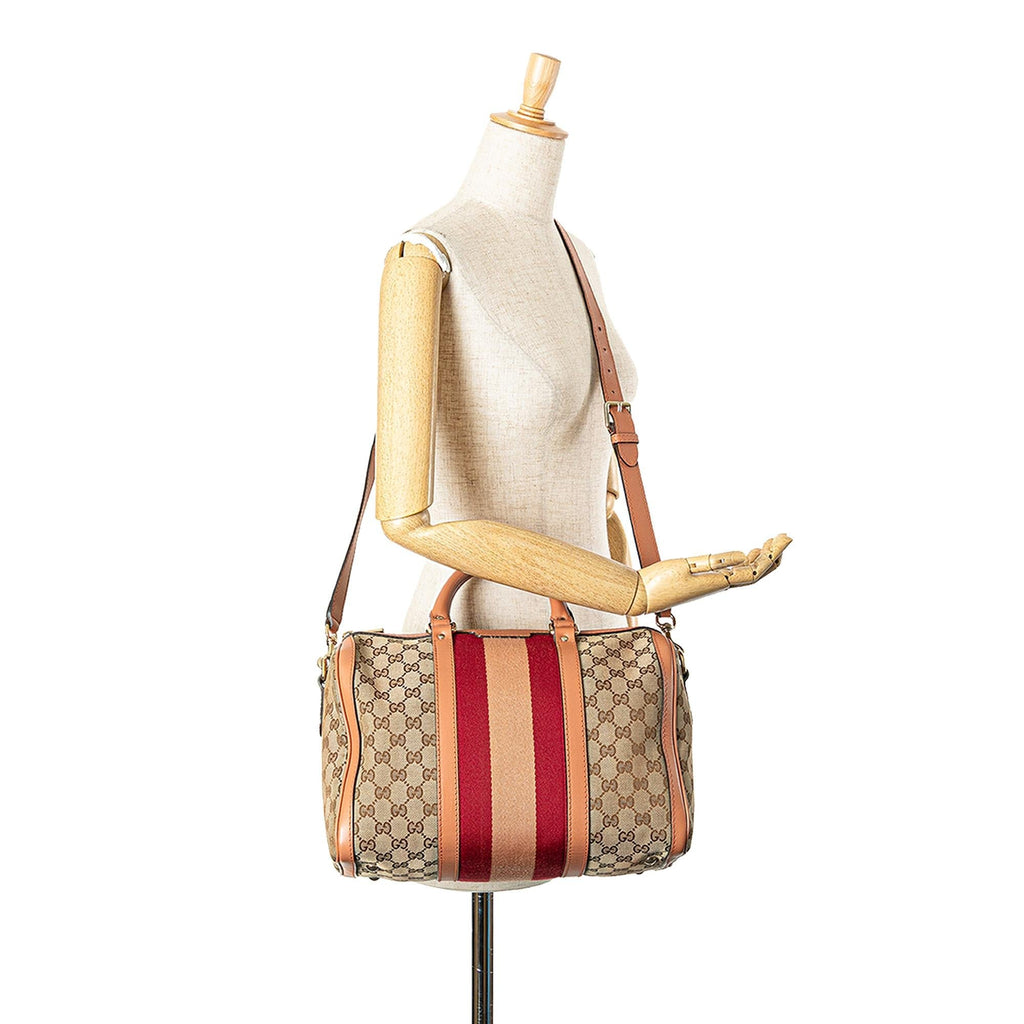 Gucci GG Canvas Web Joy Boston Bag