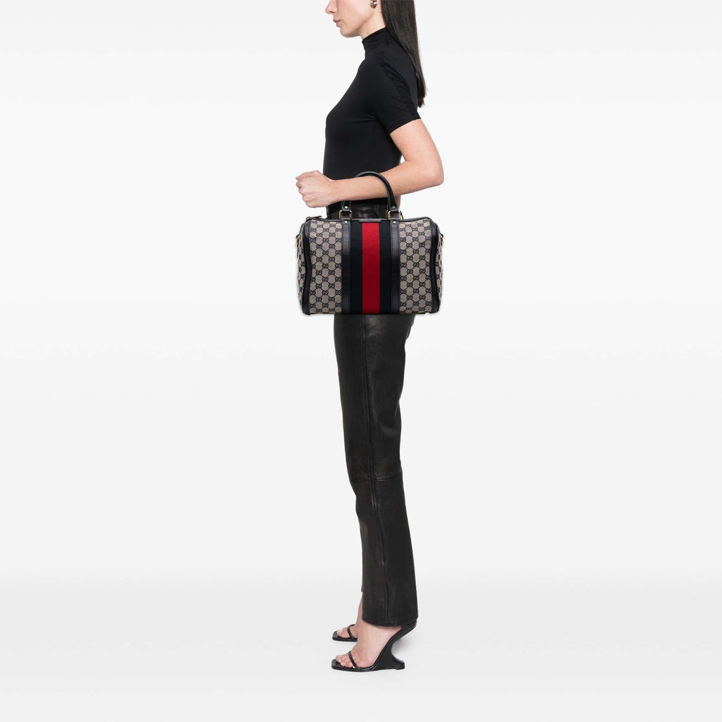 Gucci GG Canvas Web Joy Boston Bag