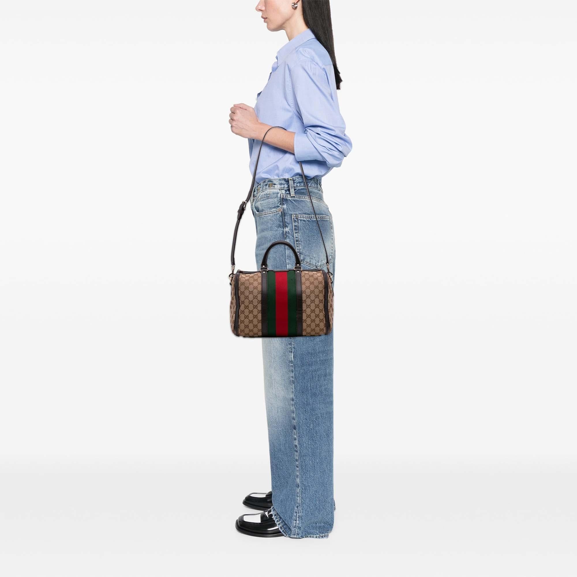 Gucci GG Canvas Web Joy Boston Bag