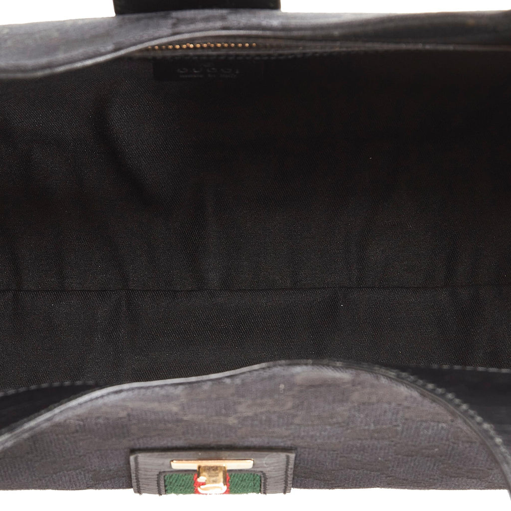 Gucci GG Canvas Web Junco Handbag (SHG-DbmsQf)