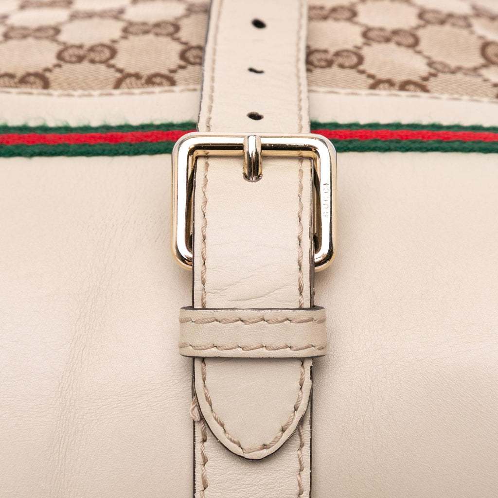 Gucci GG Canvas Web Mayfair Satchel