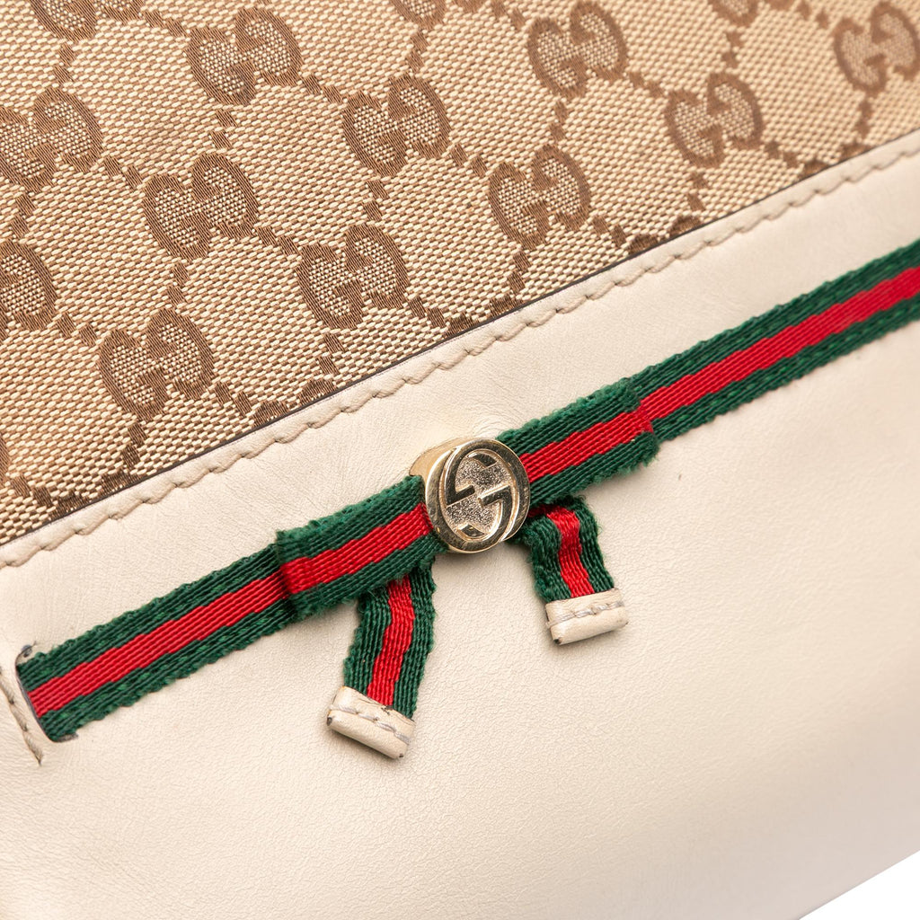 Gucci GG Canvas Web Mayfair Satchel