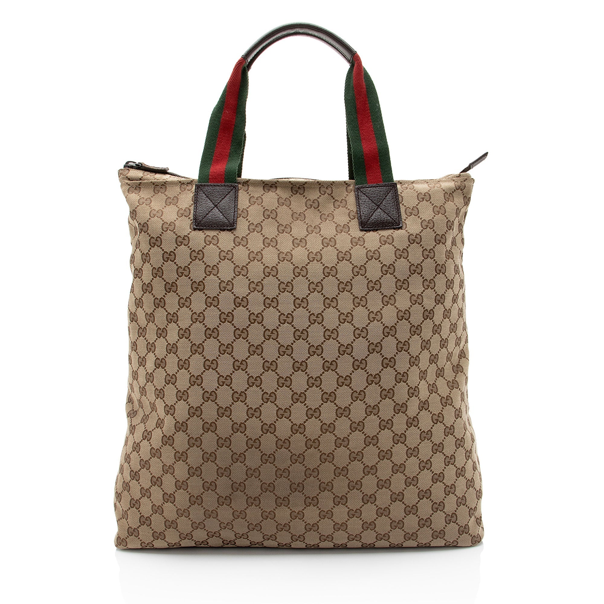 Gucci GG Canvas Web N/S Large Tote (SHF-3n3x28)