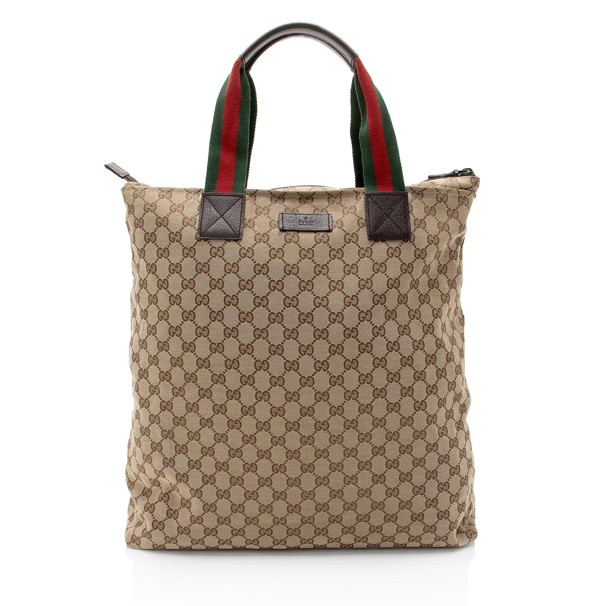 Gucci GG Canvas Web N/S Large Tote (SHF-3n3x28)