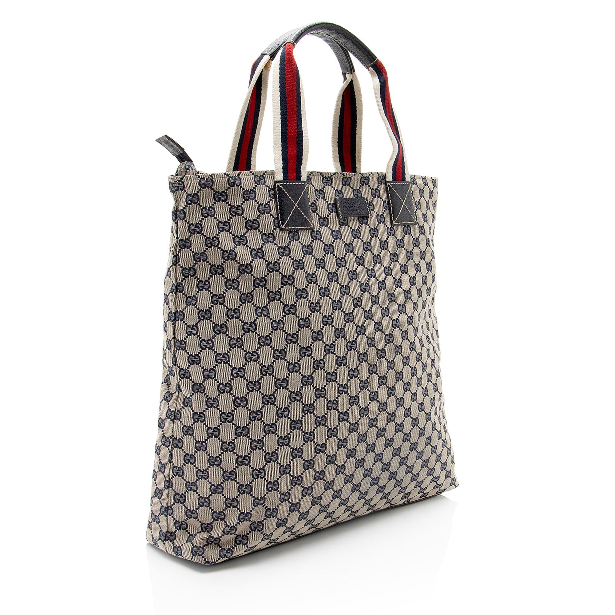 Gucci GG Canvas Web N/S Large Tote