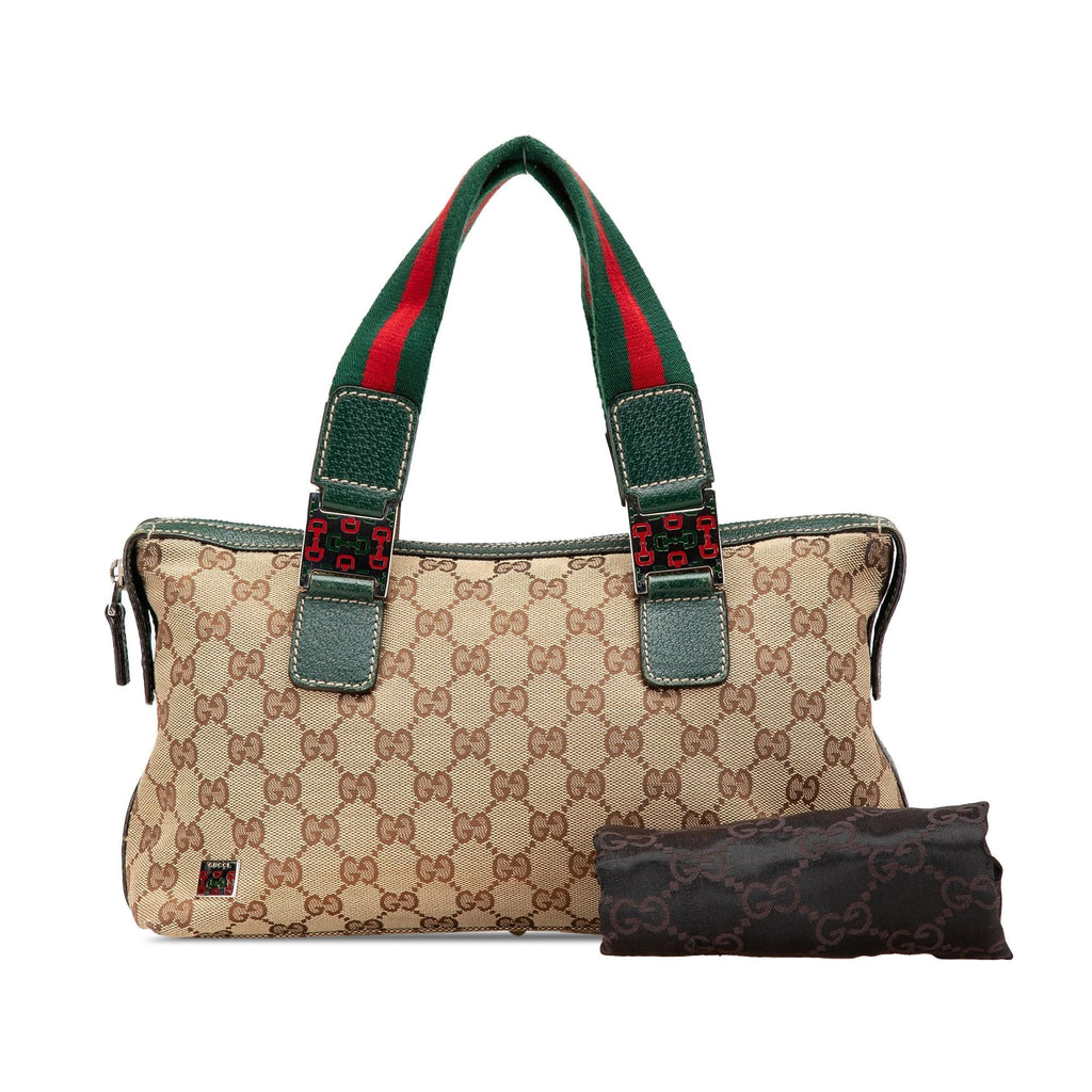 Gucci GG Canvas Web Pop Handbag
