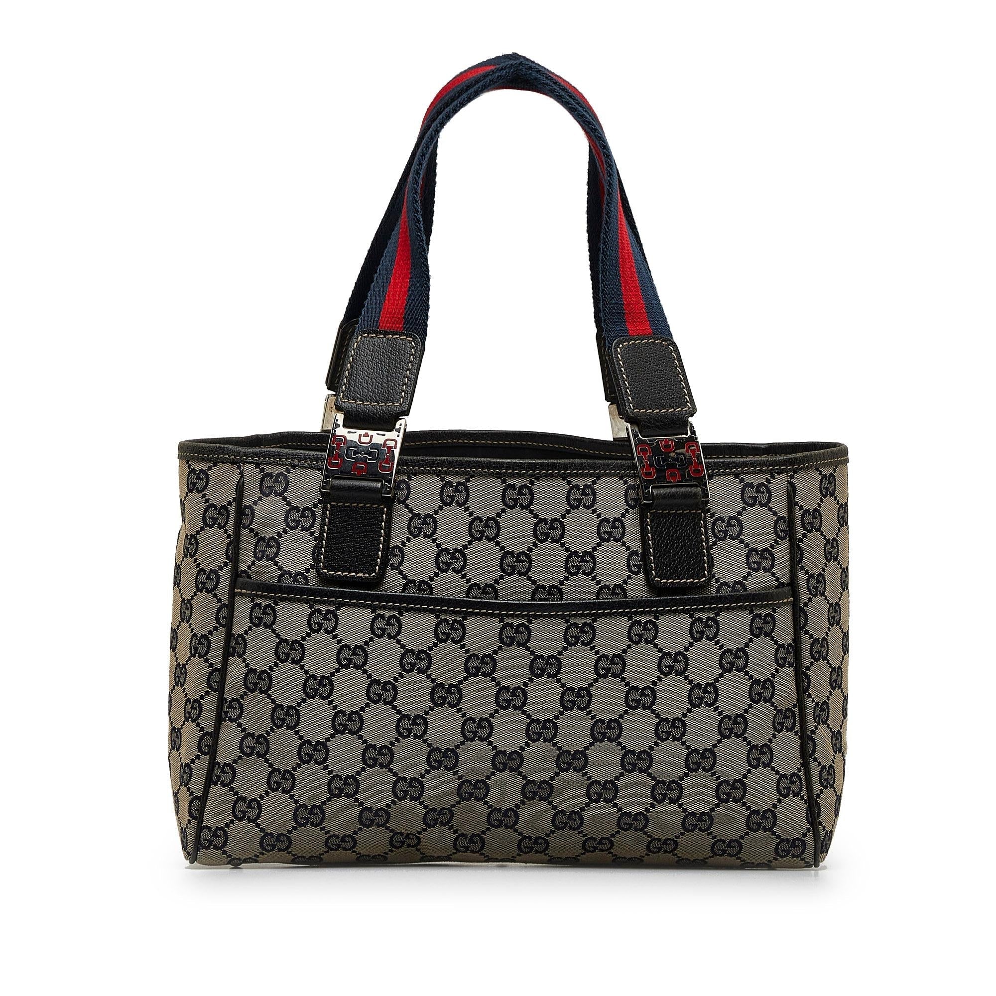 Gucci GG Canvas Web Pop Tote (SHG-nSmaB0)