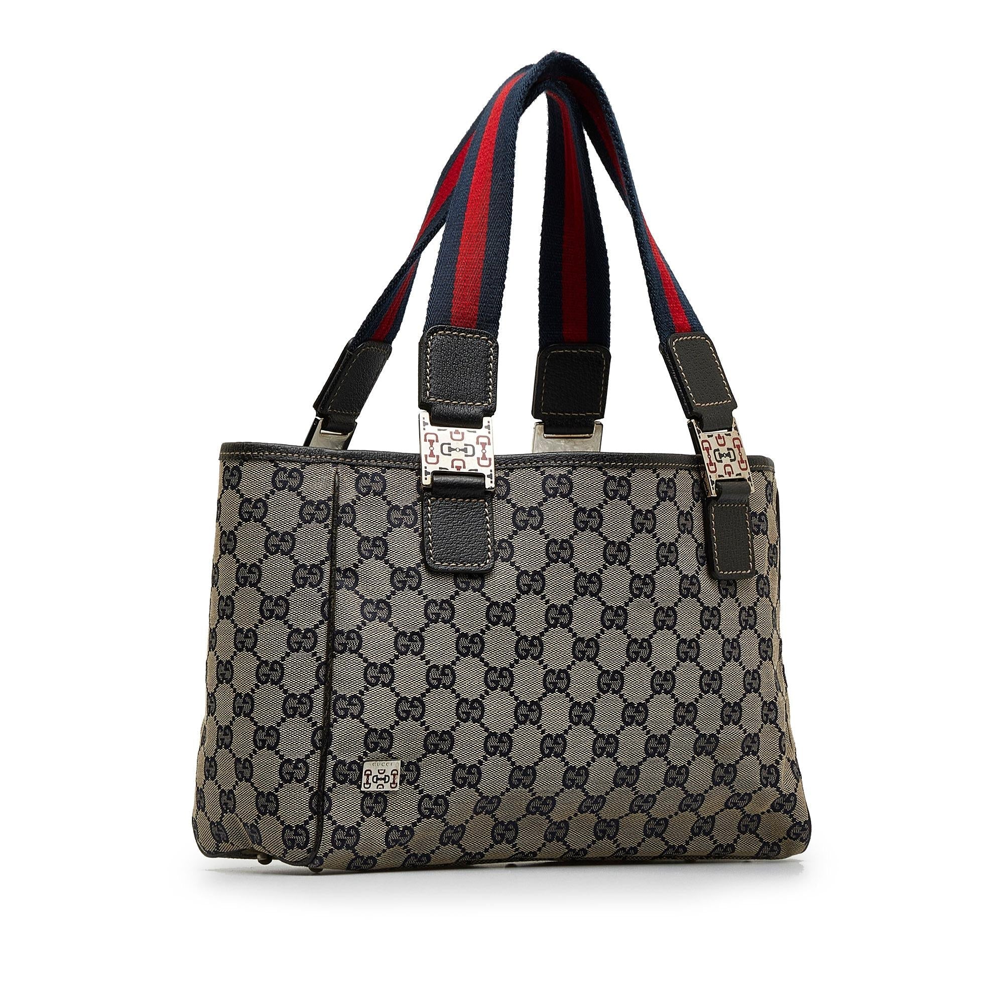 Gucci GG Canvas Web Pop Tote (SHG-nSmaB0)