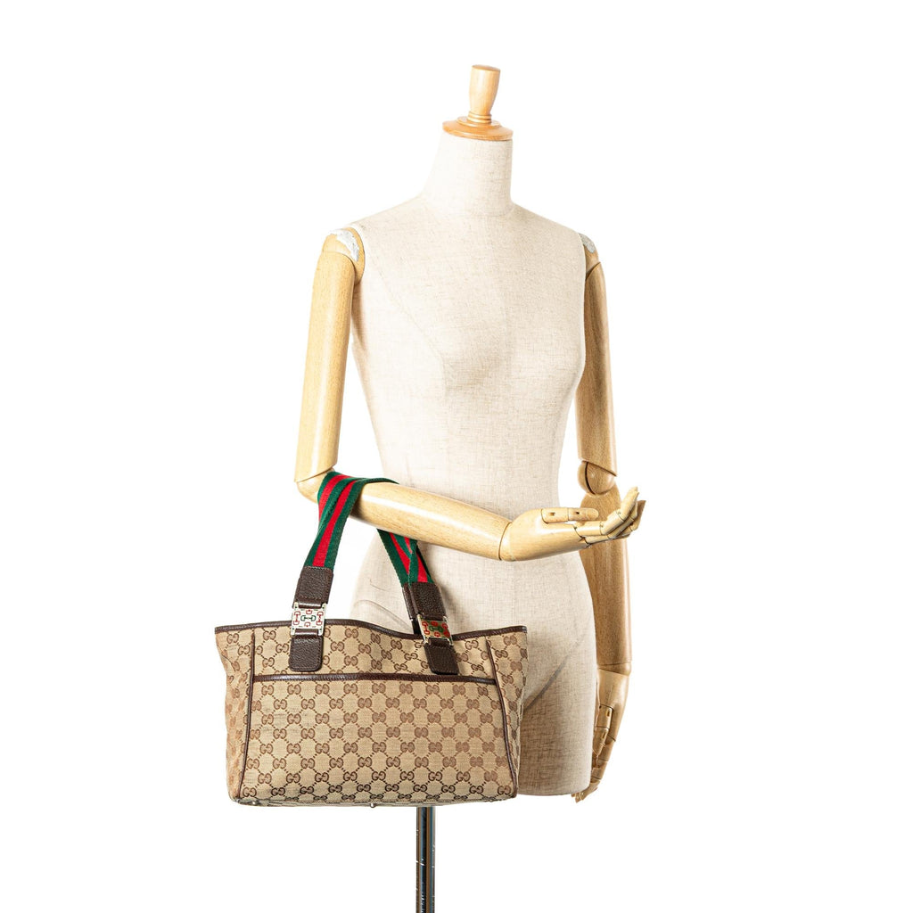 Gucci GG Canvas Web Pop Tote