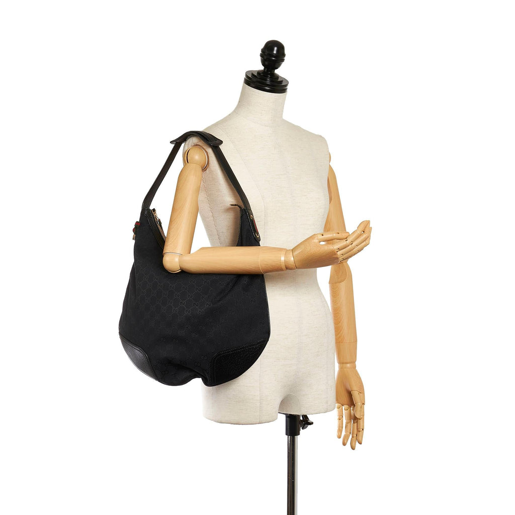 Gucci Gucci Canvas Web Princy Hobo Bag (SHG-33042)