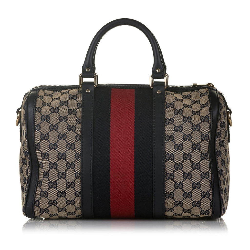 Gucci Gucci Canvas Web Satchel (SHG-33025)