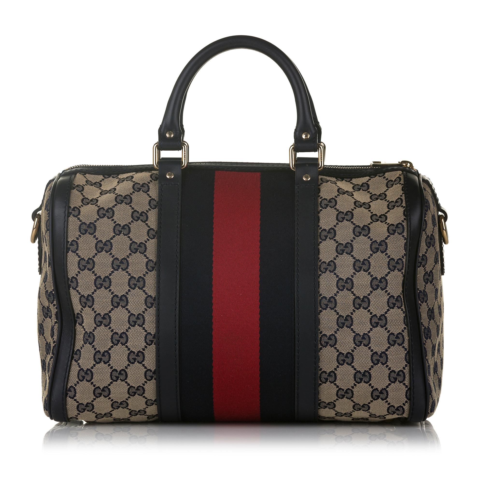 Gucci Gucci Canvas Web Satchel (SHG-33025)