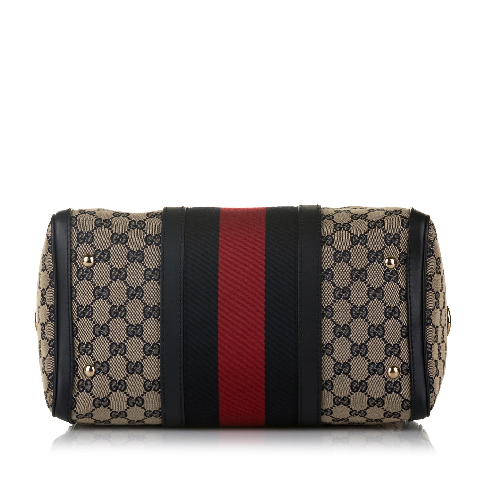 Gucci Gucci Canvas Web Satchel (SHG-33025)