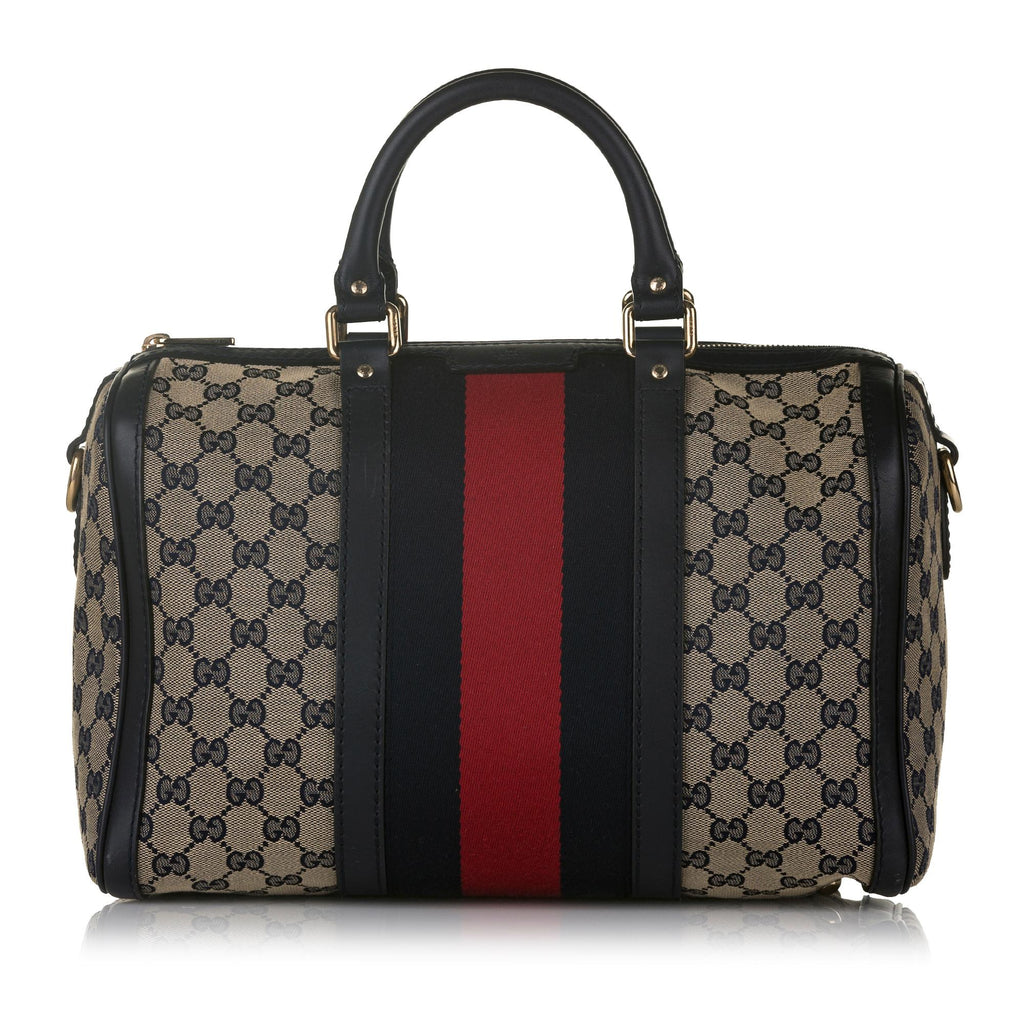 Gucci Gucci Canvas Web Satchel (SHG-33025)