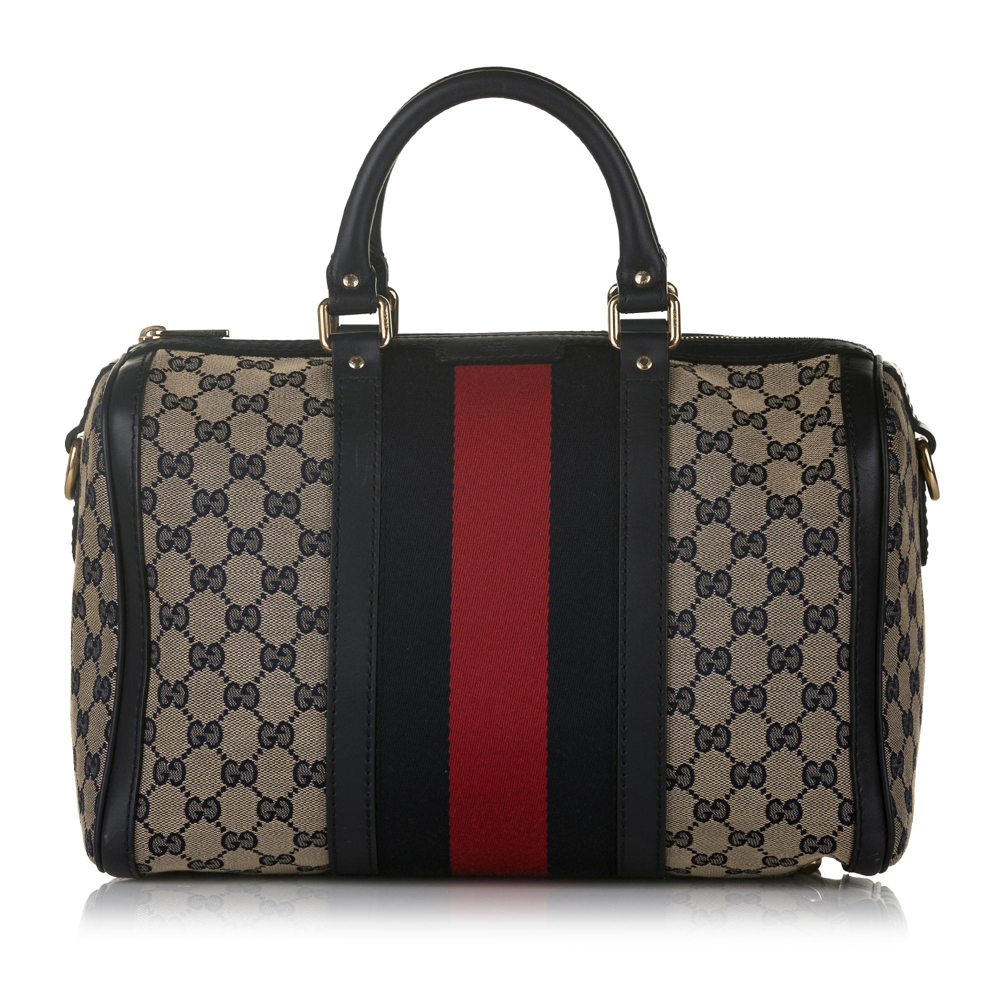 Gucci Gucci Canvas Web Satchel (SHG-33025)