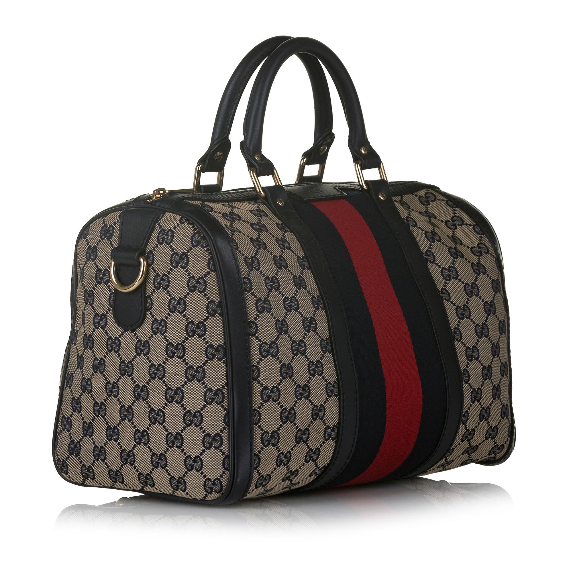 Gucci Gucci Canvas Web Satchel (SHG-33025)