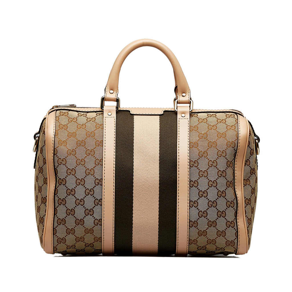 Gucci GG Canvas Web Satchel (SHG-qKkwqV)
