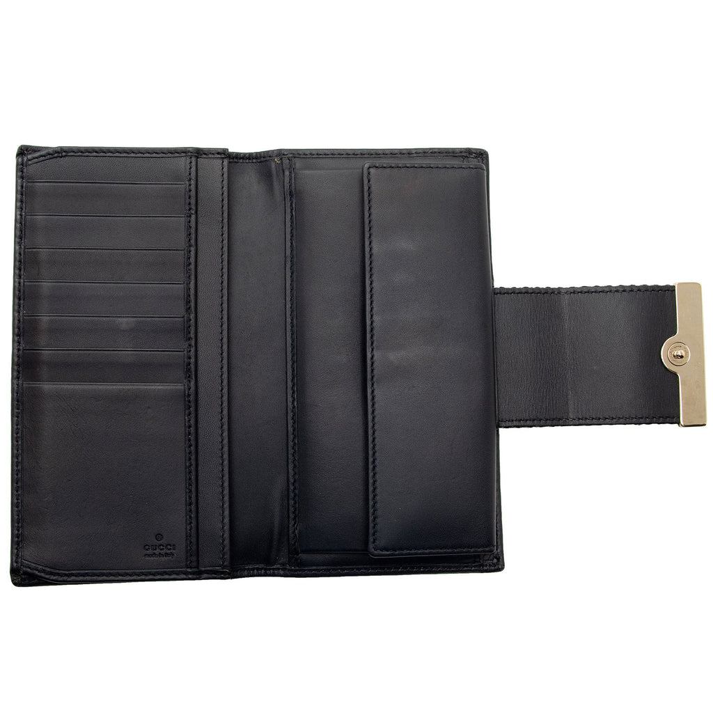Gucci GG Canvas Web Script Continental Wallet (SHF-nebc6r)