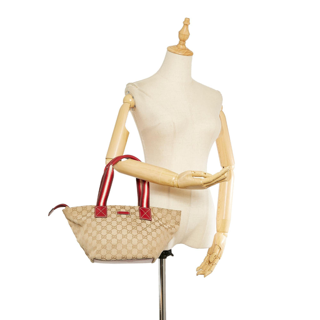 Gucci Gucci Canvas Web Shoulder Bag (SHG-26080)