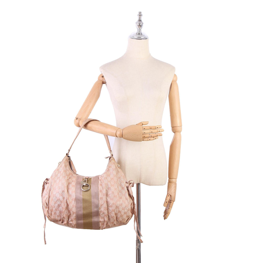 Gucci Gucci Canvas Web Shoulder Bag (SHG-28714)