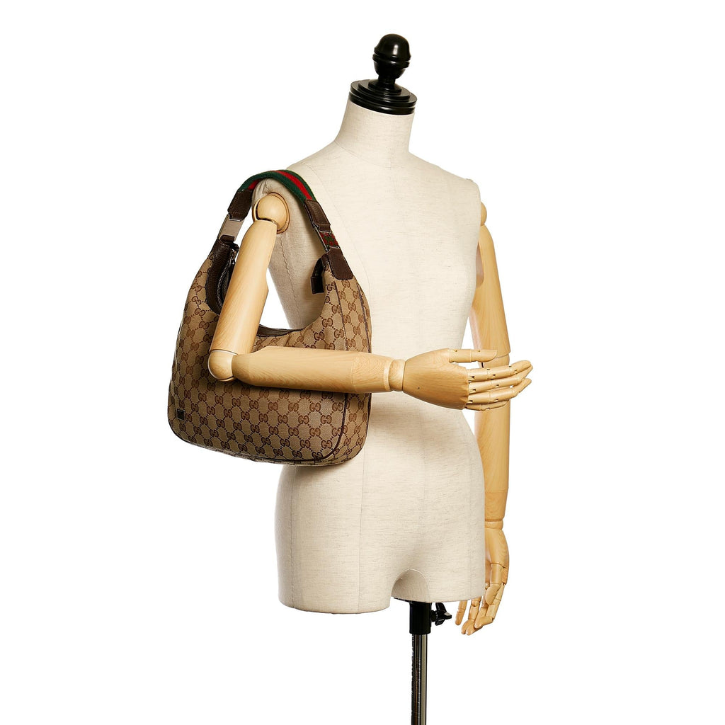 Gucci Gucci Canvas Web Shoulder Bag (SHG-33600)