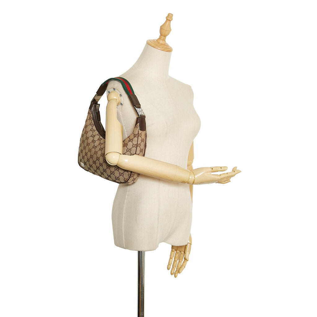 Gucci GG Canvas Web Shoulder Bag (SHG-qR6eTf)