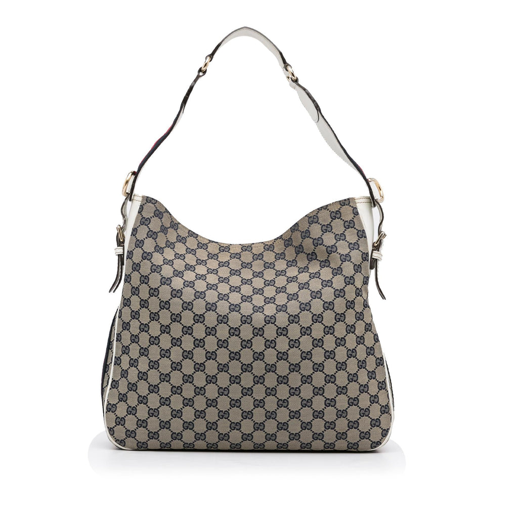 Gucci GG Canvas Web Shoulder Bag (SHG-98PH5h)