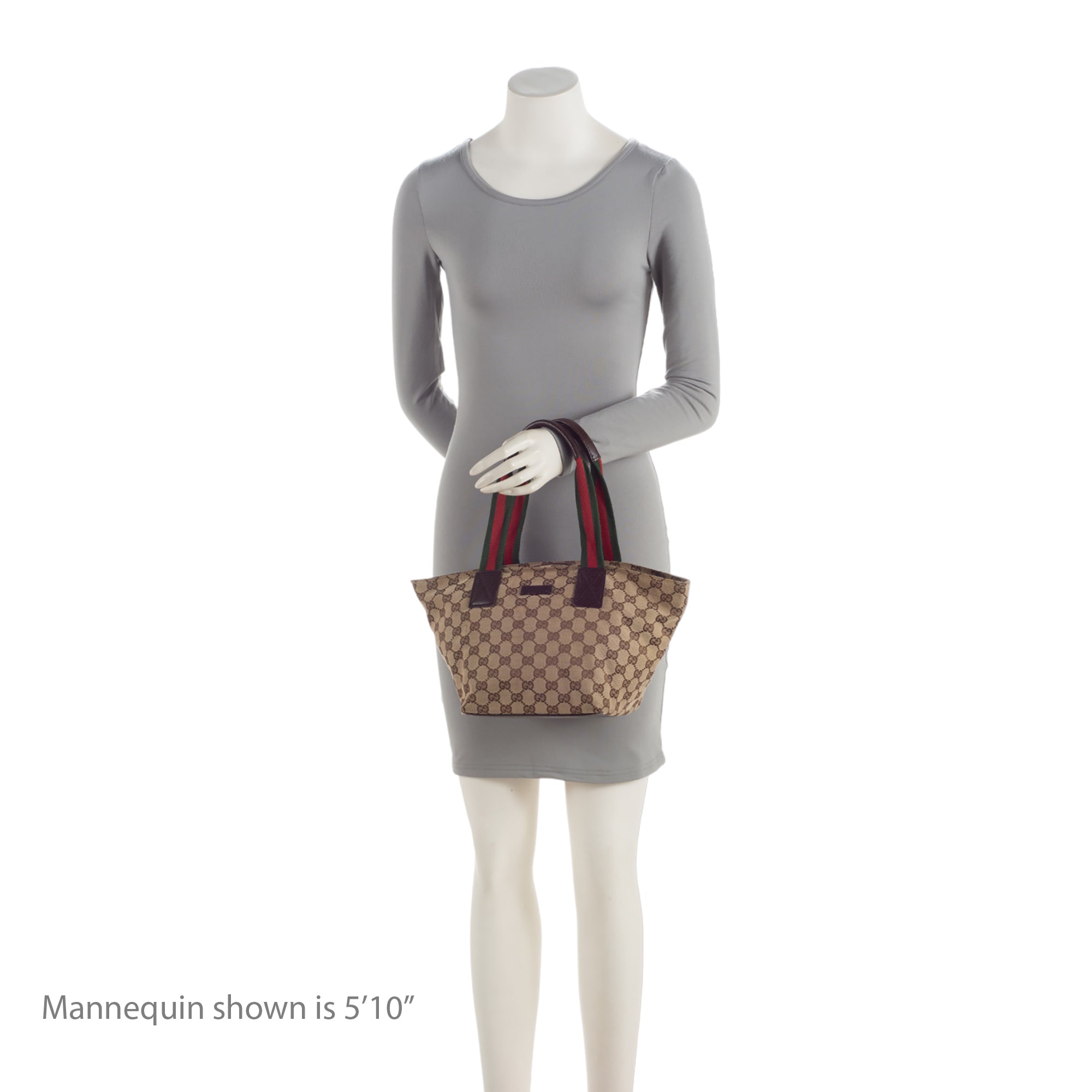 Gucci GG Canvas Web Small Tote (SHF-zJSZ0v)