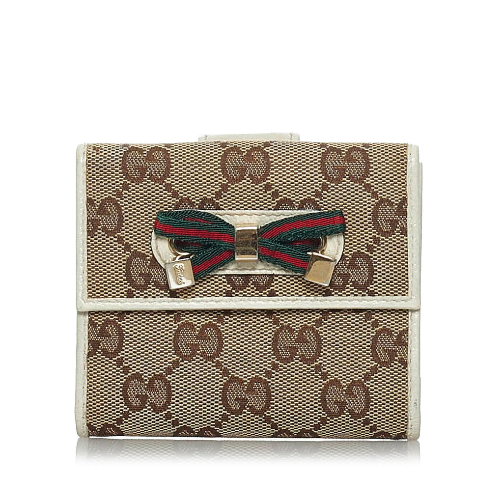 Gucci Gucci Canvas Web Small Wallet (SHG-33778)