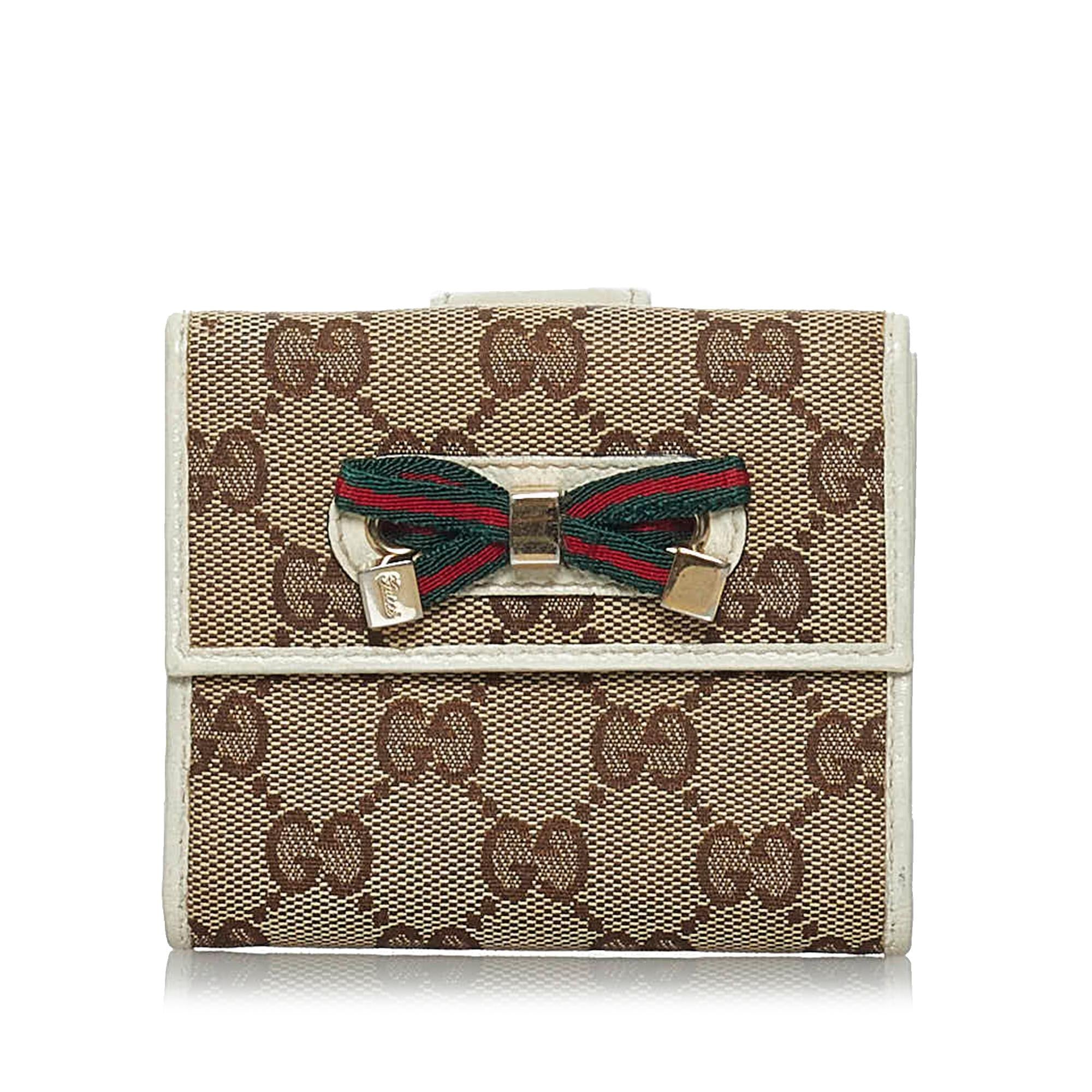 Gucci Gucci Canvas Web Small Wallet (SHG-33778)