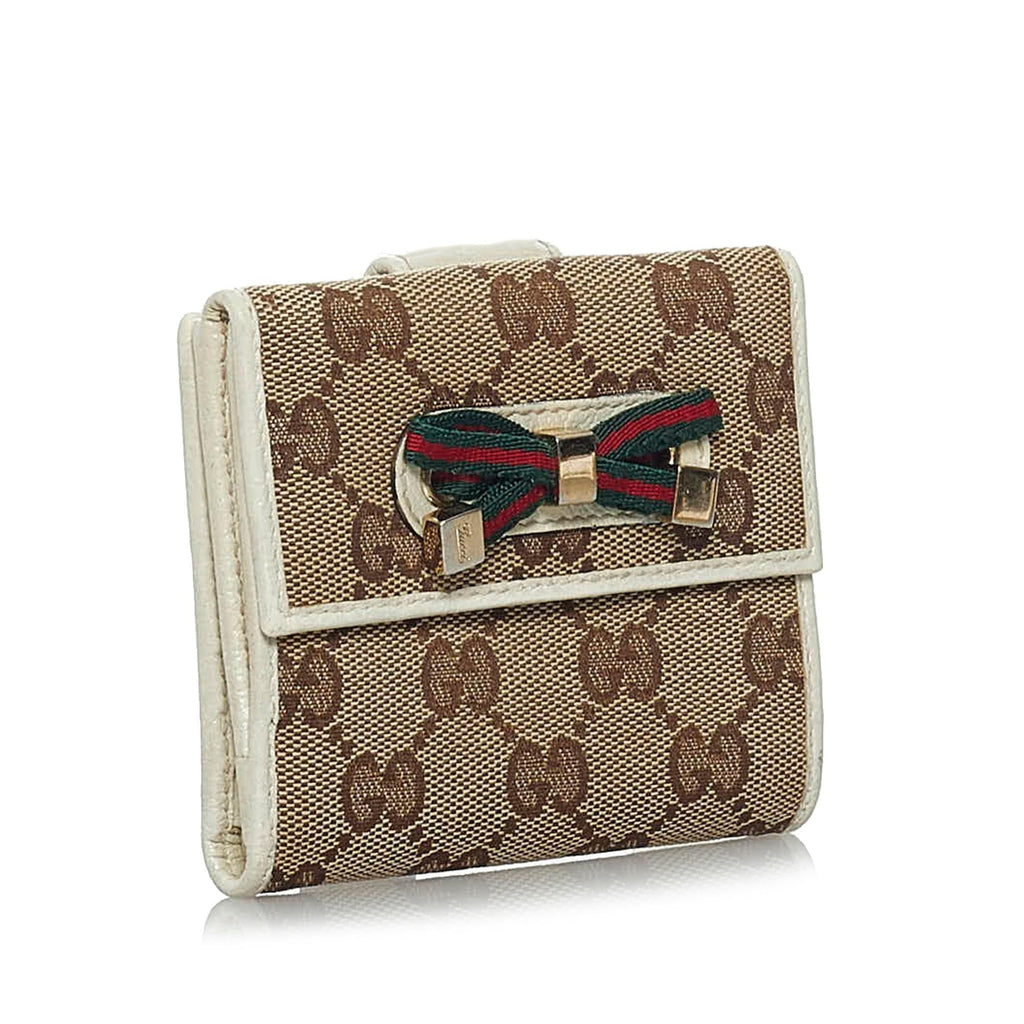 Gucci Gucci Canvas Web Small Wallet (SHG-33778)