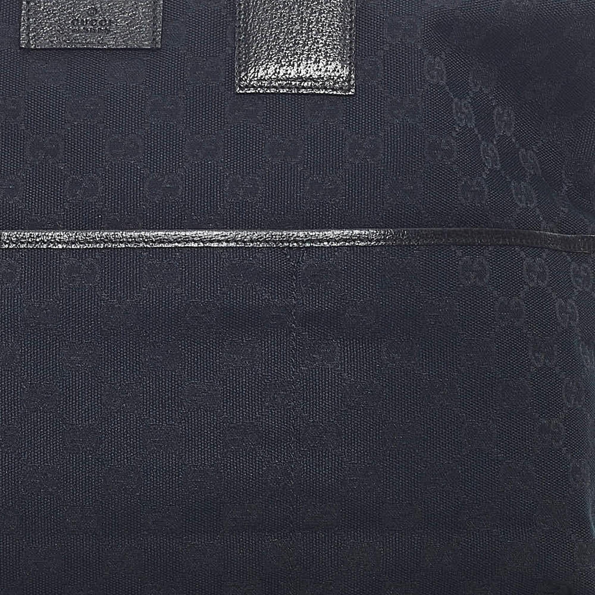 Gucci GG Canvas Web Tote Bag (SHG-36163)