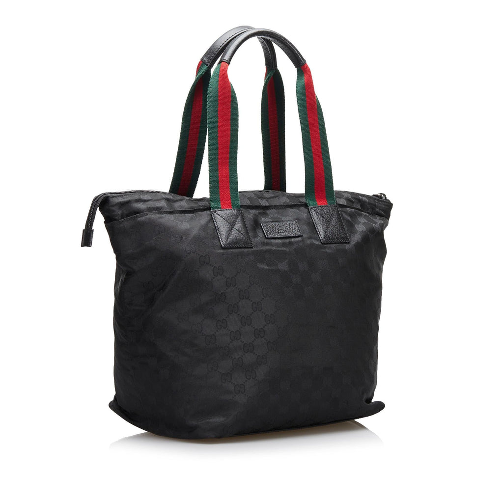 Gucci GG Canvas Web Tote (SHG-35229)