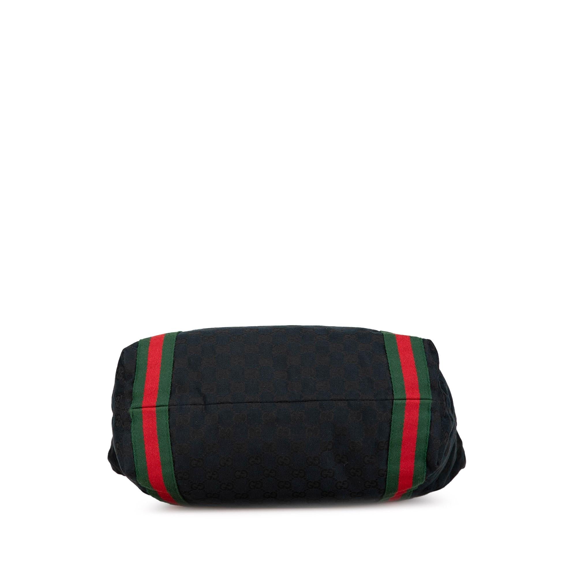 Gucci GG Canvas Web Tote (SHG-FT3n4A)