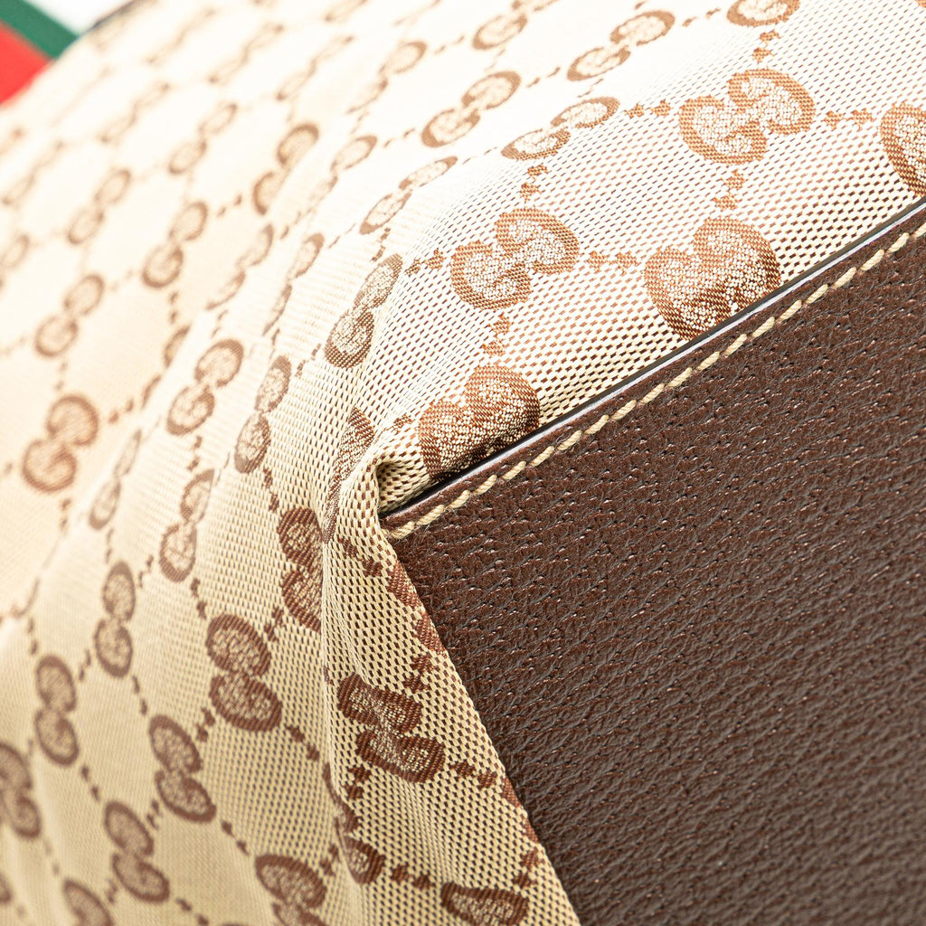 Gucci GG Canvas Web Tote