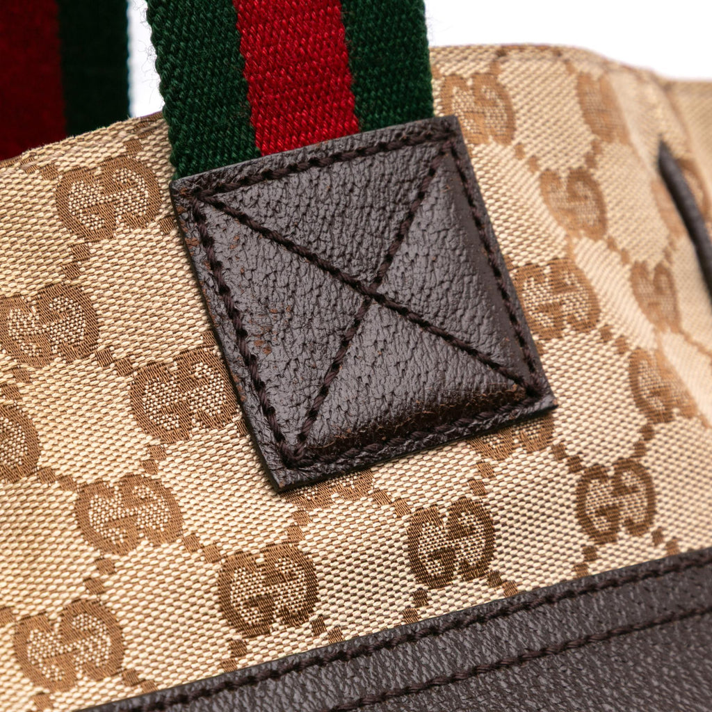 Gucci GG Canvas Web Tote