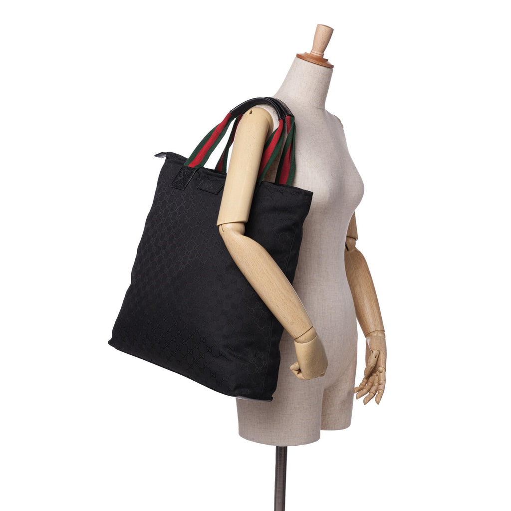 Gucci GG Canvas Web Tote