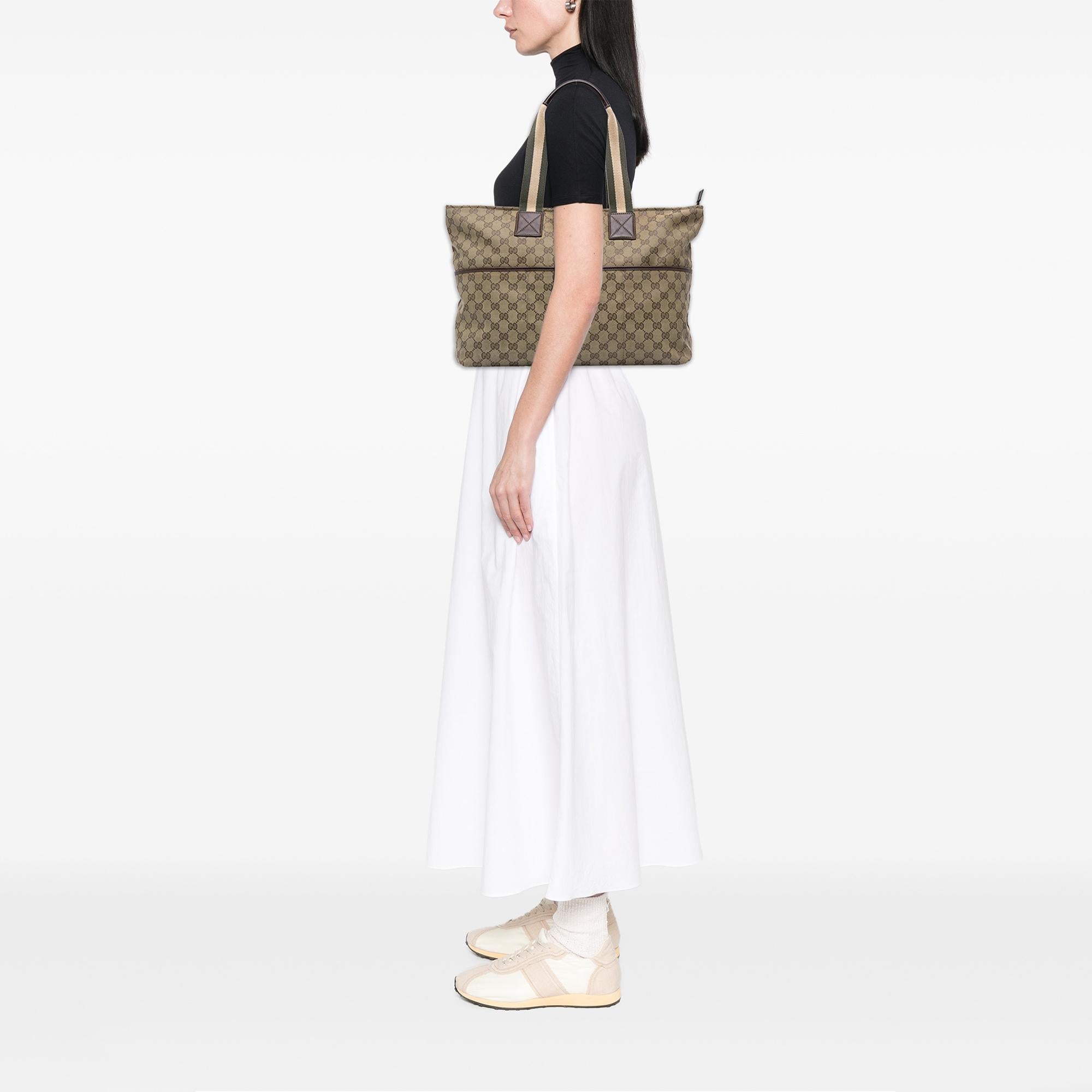 Gucci GG Canvas Web Tote