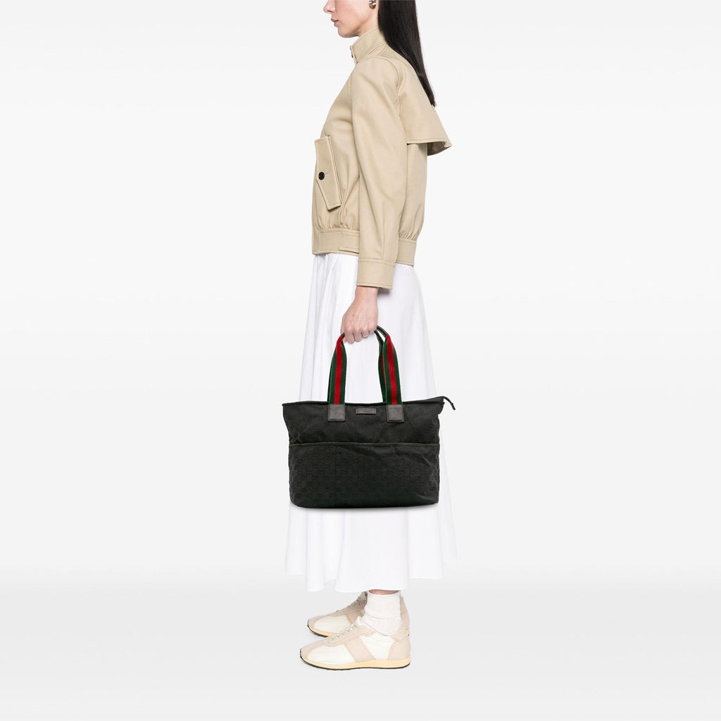Gucci GG Canvas Web Tote