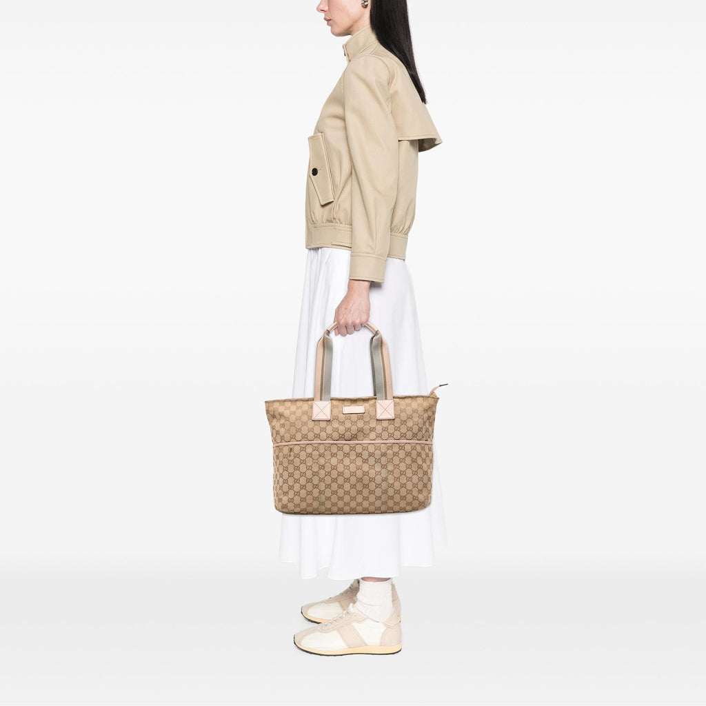 Gucci GG Canvas Web Tote