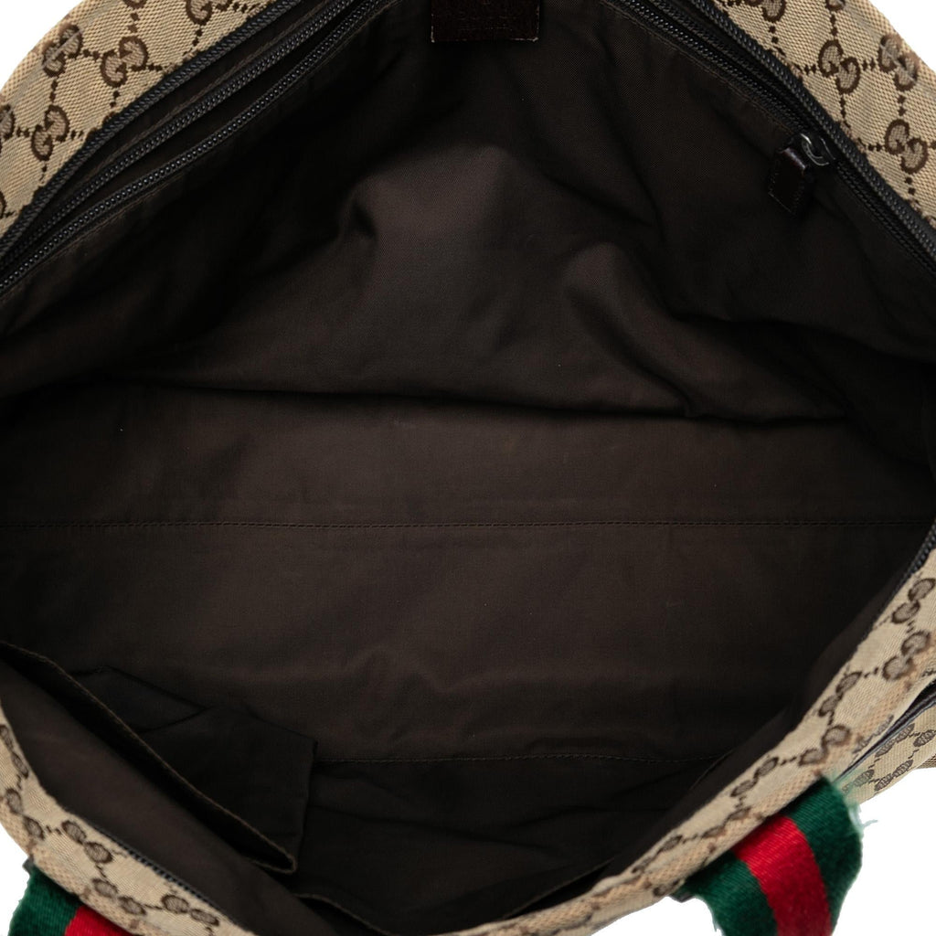Gucci GG Canvas Web Tote