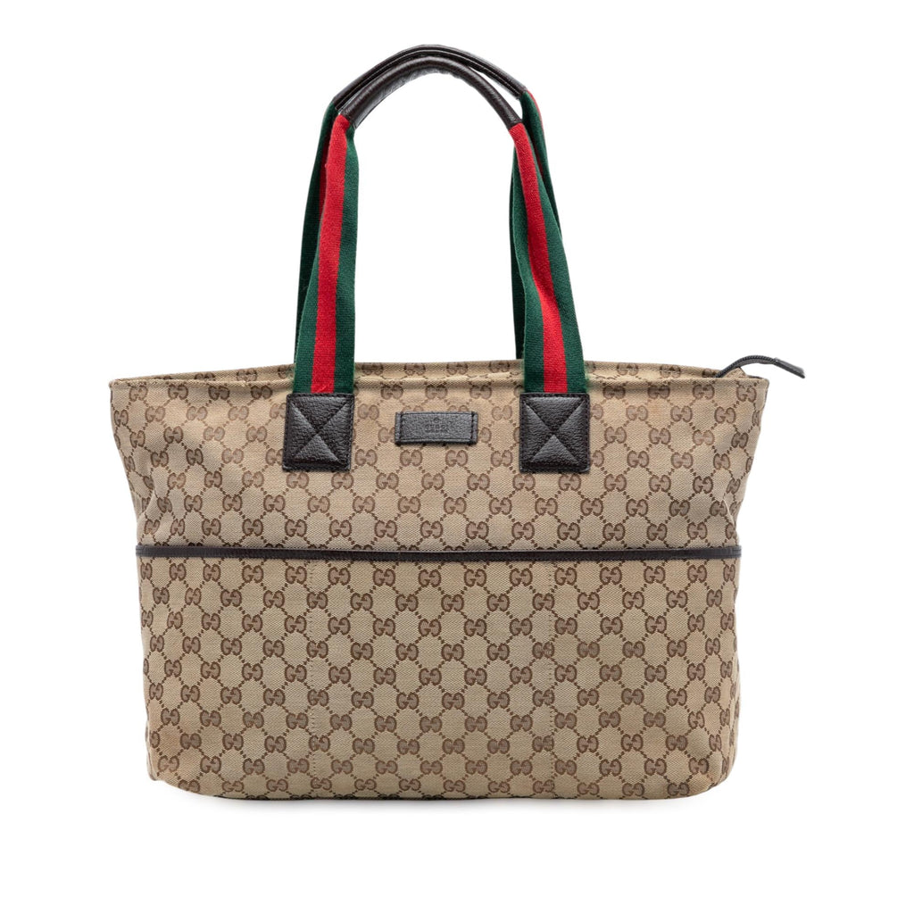 Gucci GG Canvas Web Tote