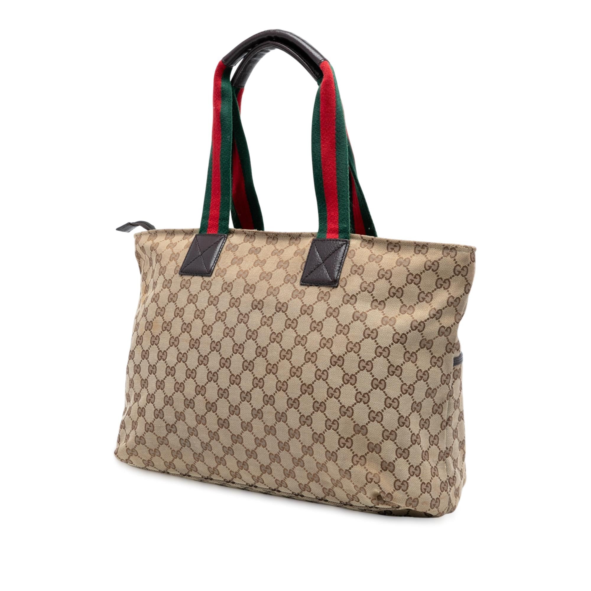 Gucci GG Canvas Web Tote