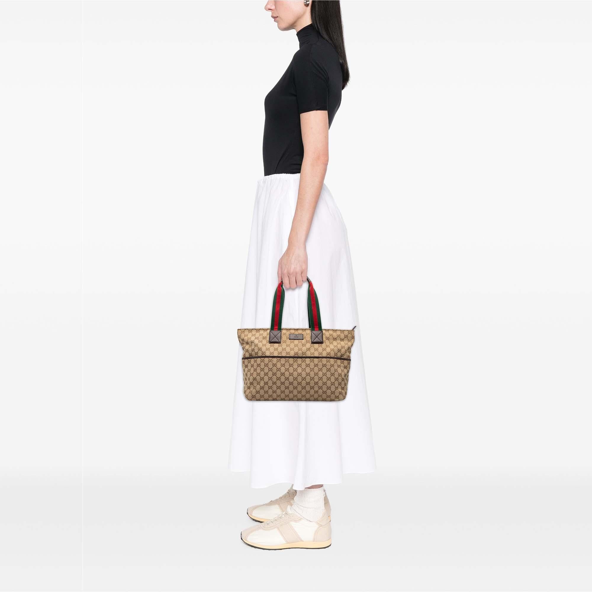 Gucci GG Canvas Web Tote
