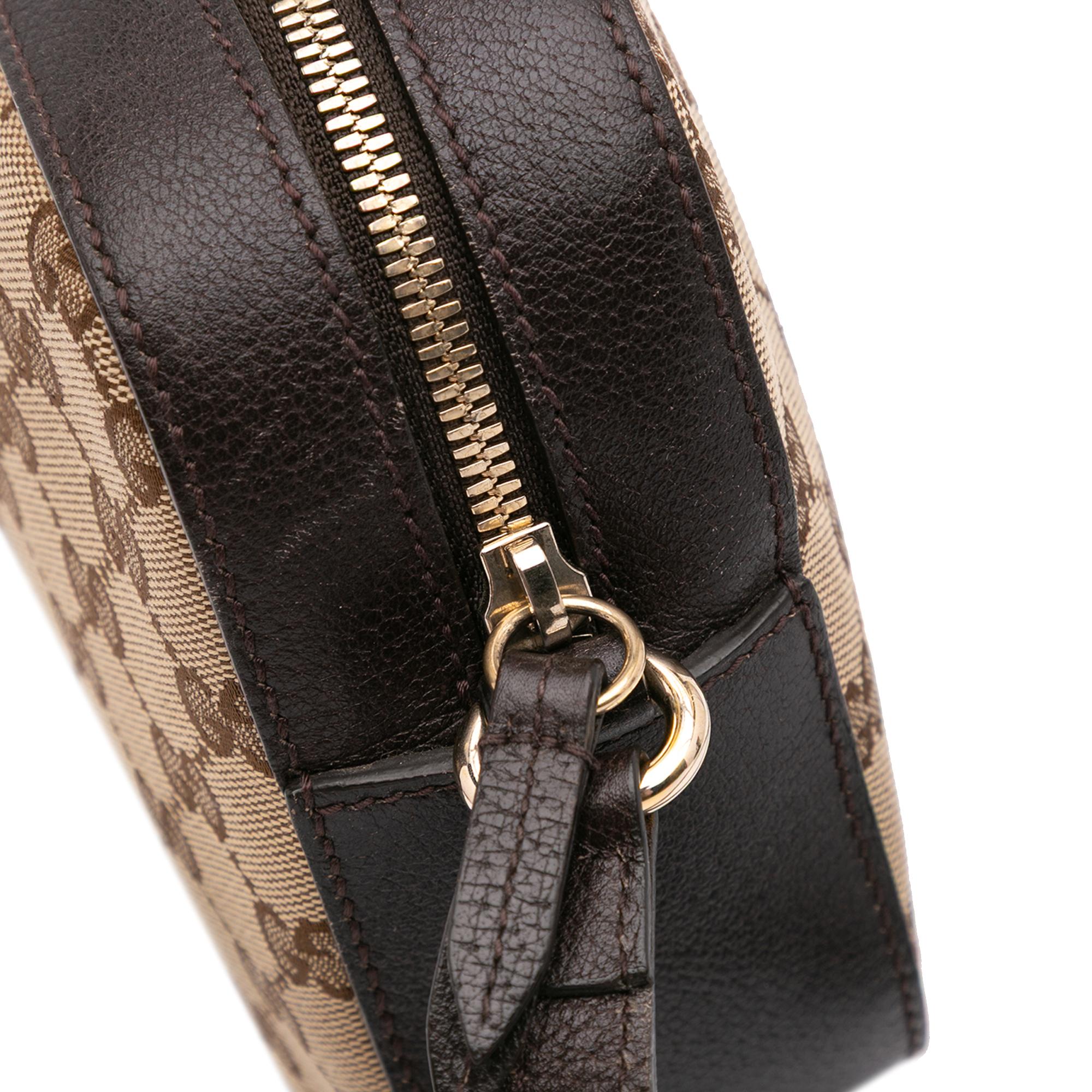 Gucci GG Canvas Webby Bee Camera Bag