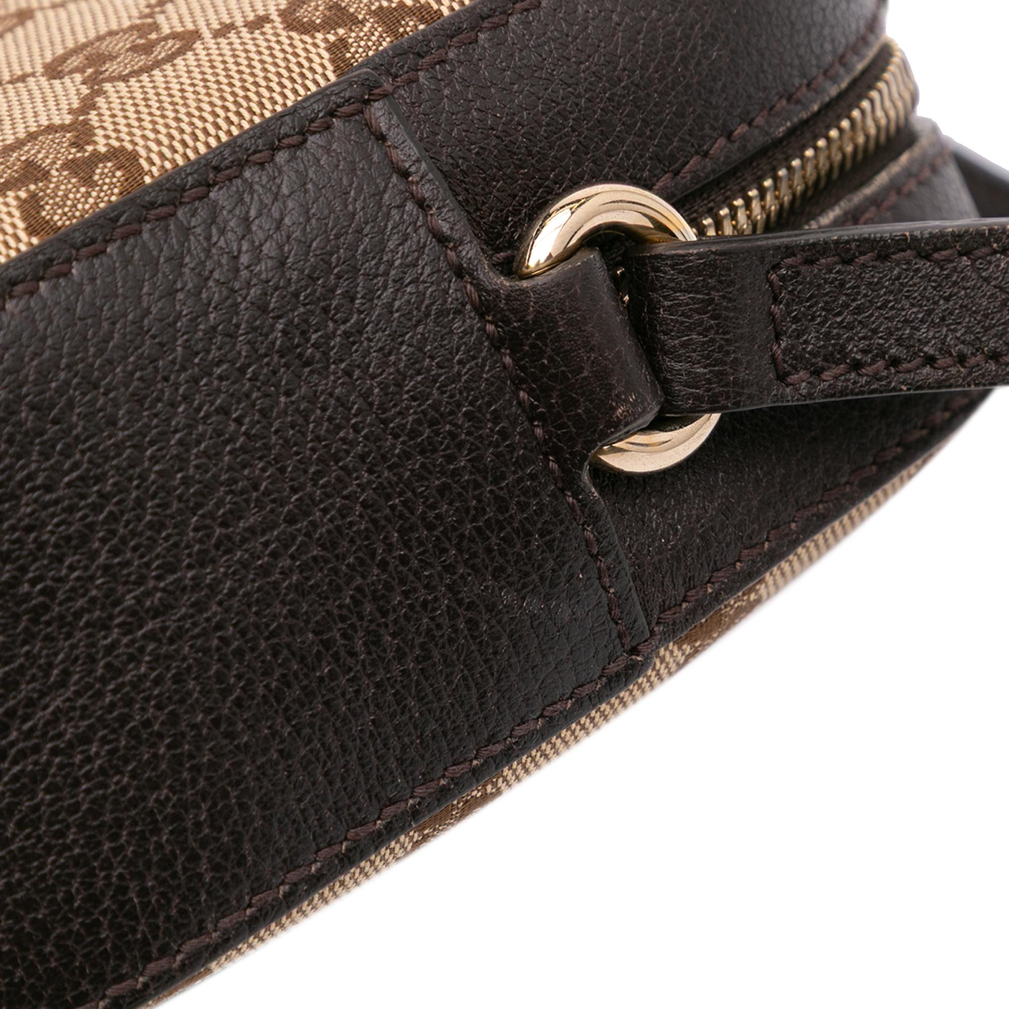 Gucci GG Canvas Webby Bee Camera Bag
