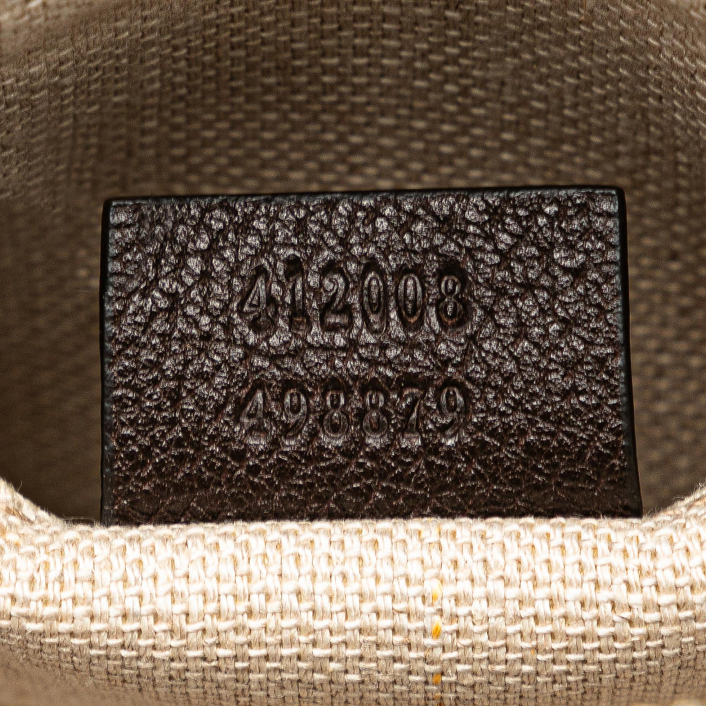 Gucci GG Canvas Webby Bee Crossbody (SHG-5e2Nmh)