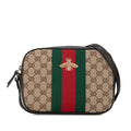 Gucci GG Canvas Webby Bee Crossbody (SHG-5e2Nmh)