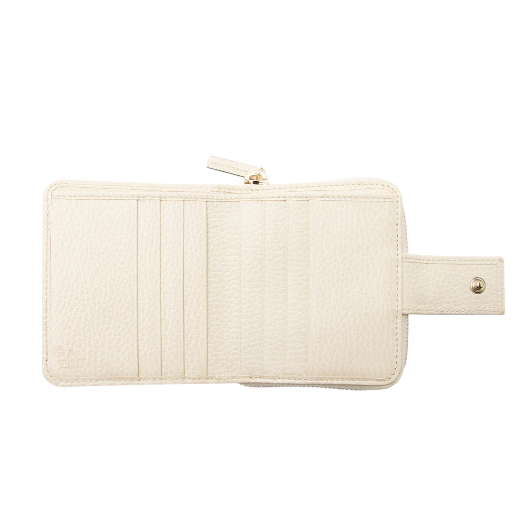 Gucci GG Canvas Zip Around Compact Wallet