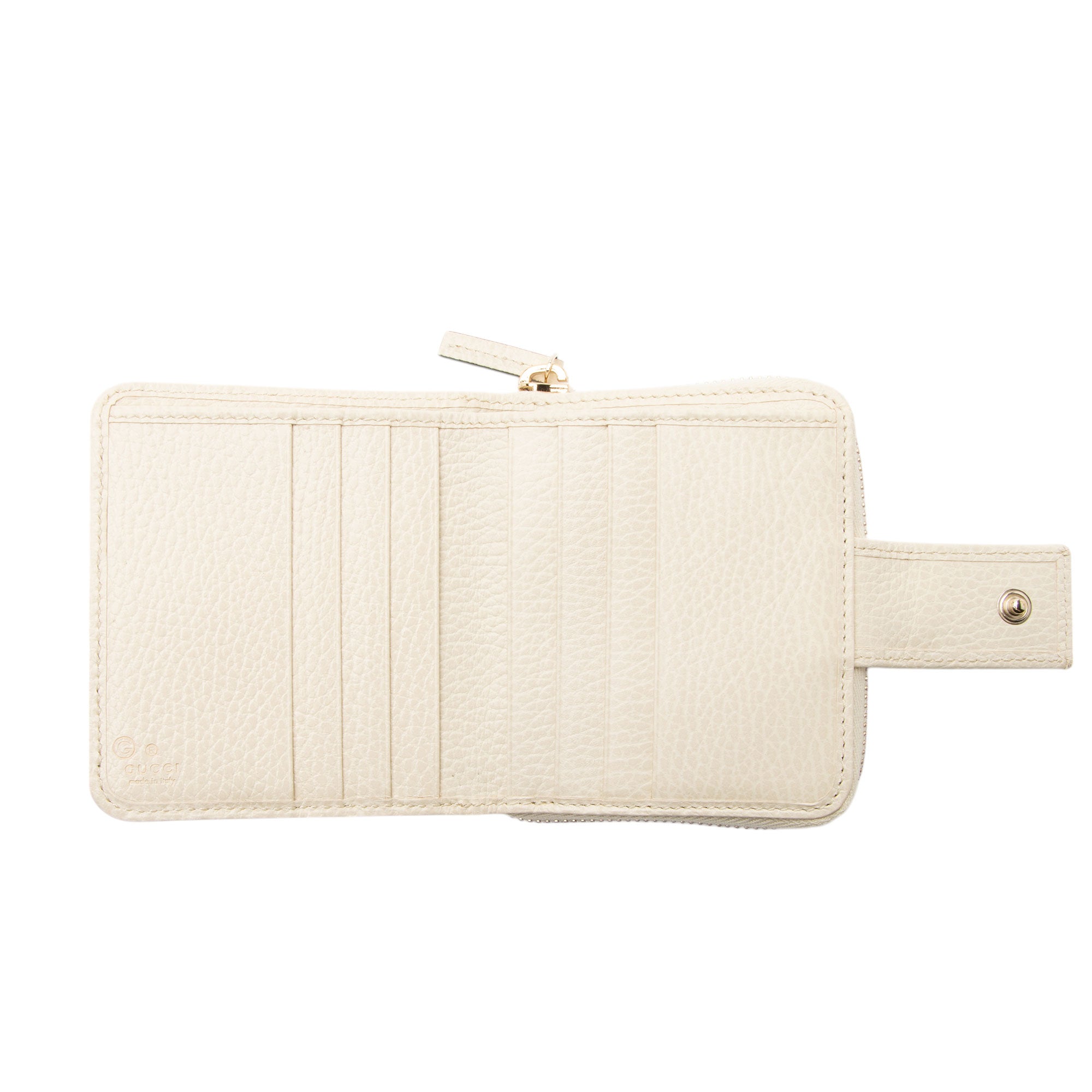 Gucci GG Canvas Zip Around Compact Wallet